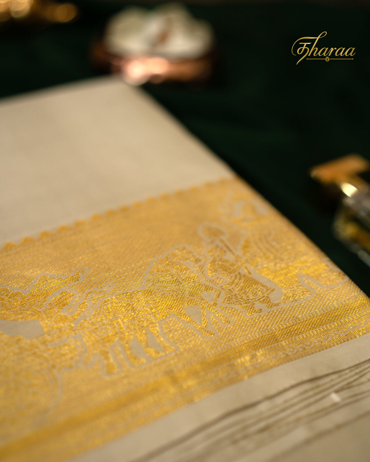 Kulasekaran(pure silk|off gold)