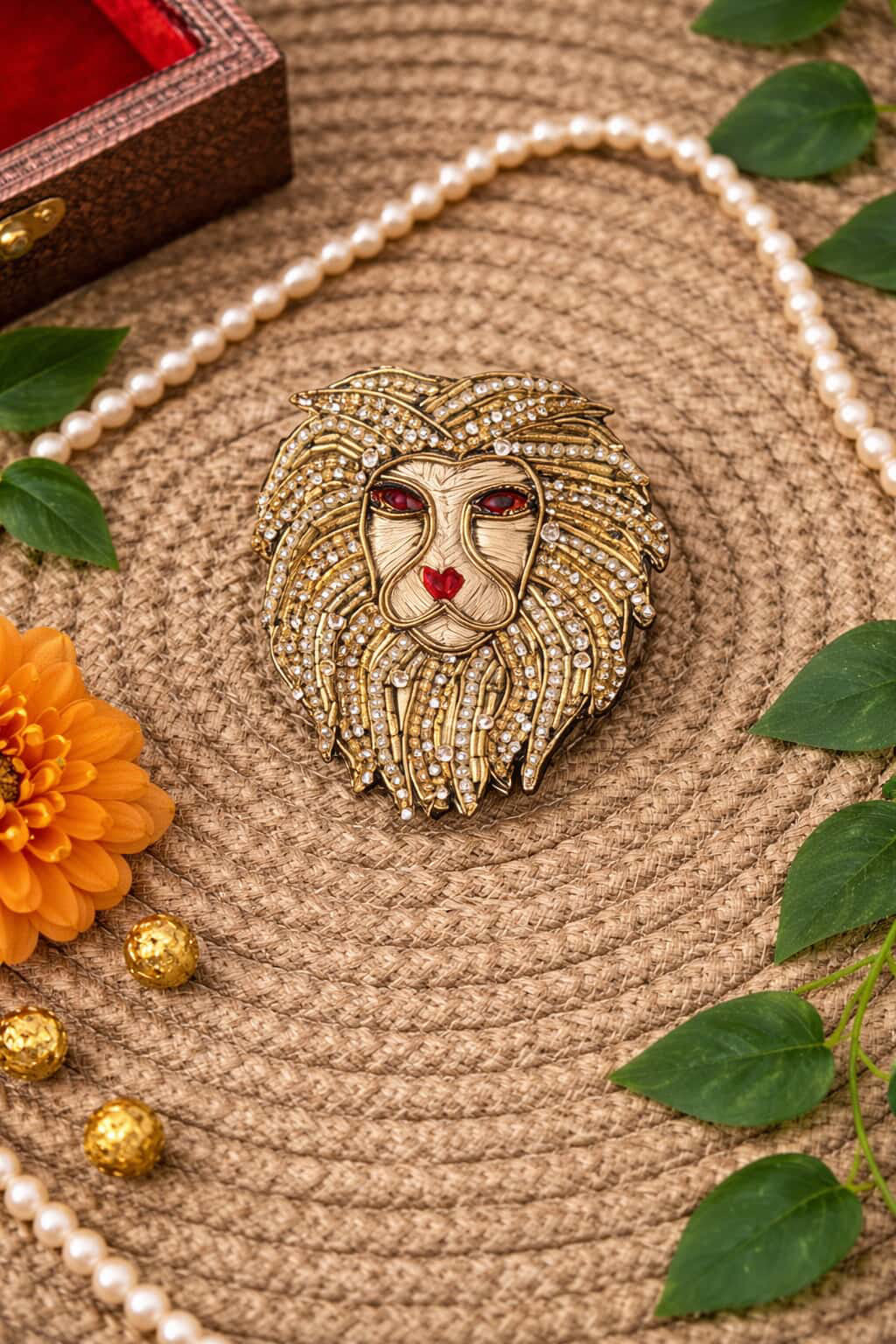Lion Brooch