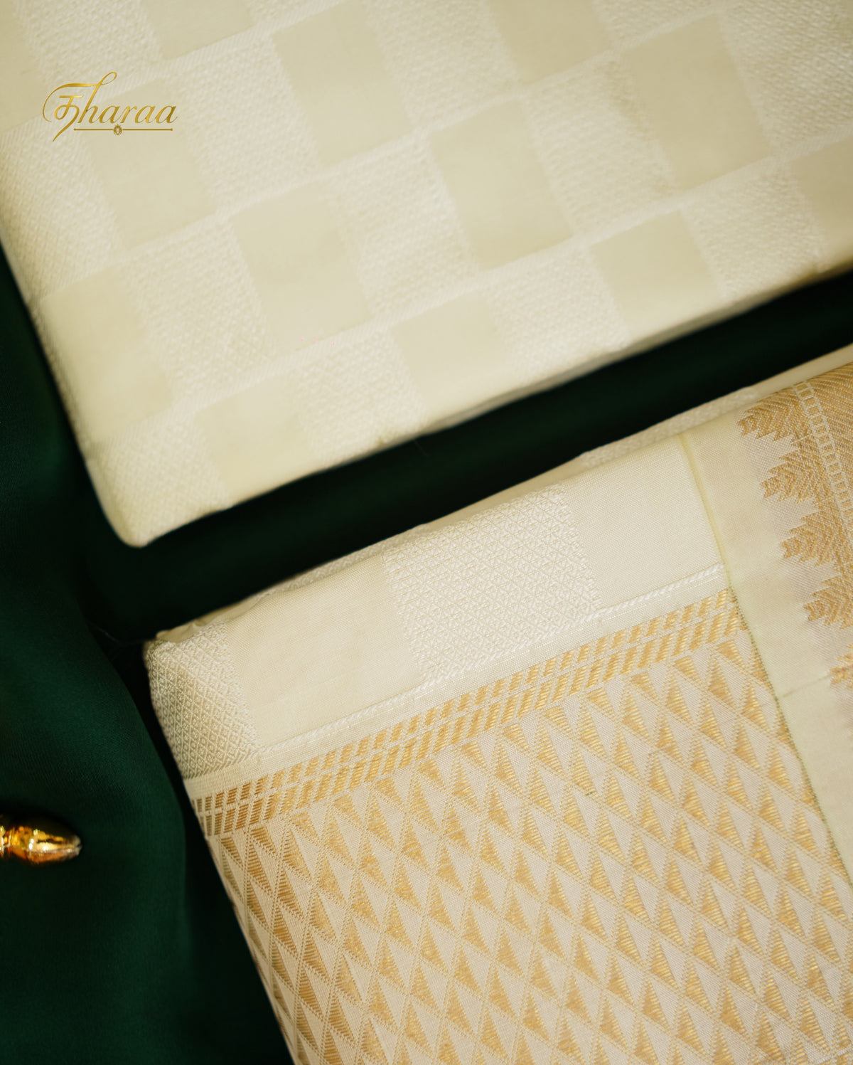 Maravarman(Semi Silk|Gold Border dhoti)