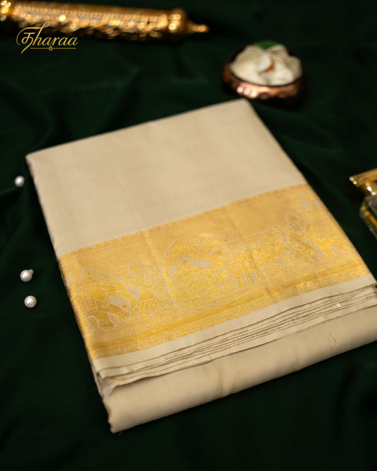 Kulasekaran(pure silk|off gold)