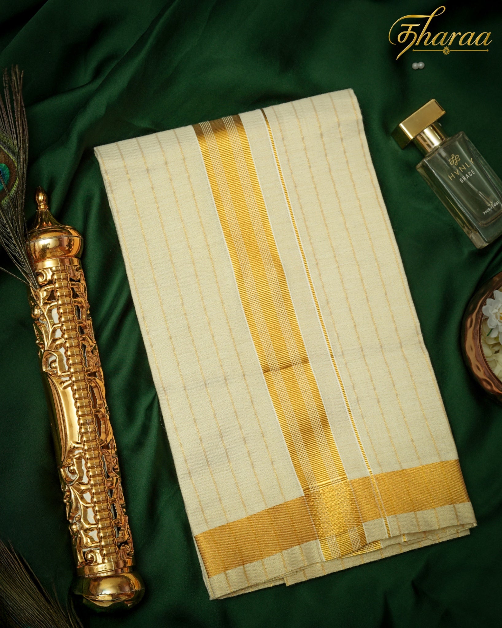 Cotton tissue dhoti/shukriva/tharaadhotis